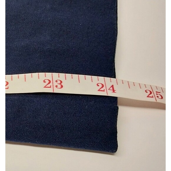 Ralph Lauren Women 16 W Curvy Pants Navy Blue Stretch Ankle Cotton Viscose Blend - Picture 10 of 12